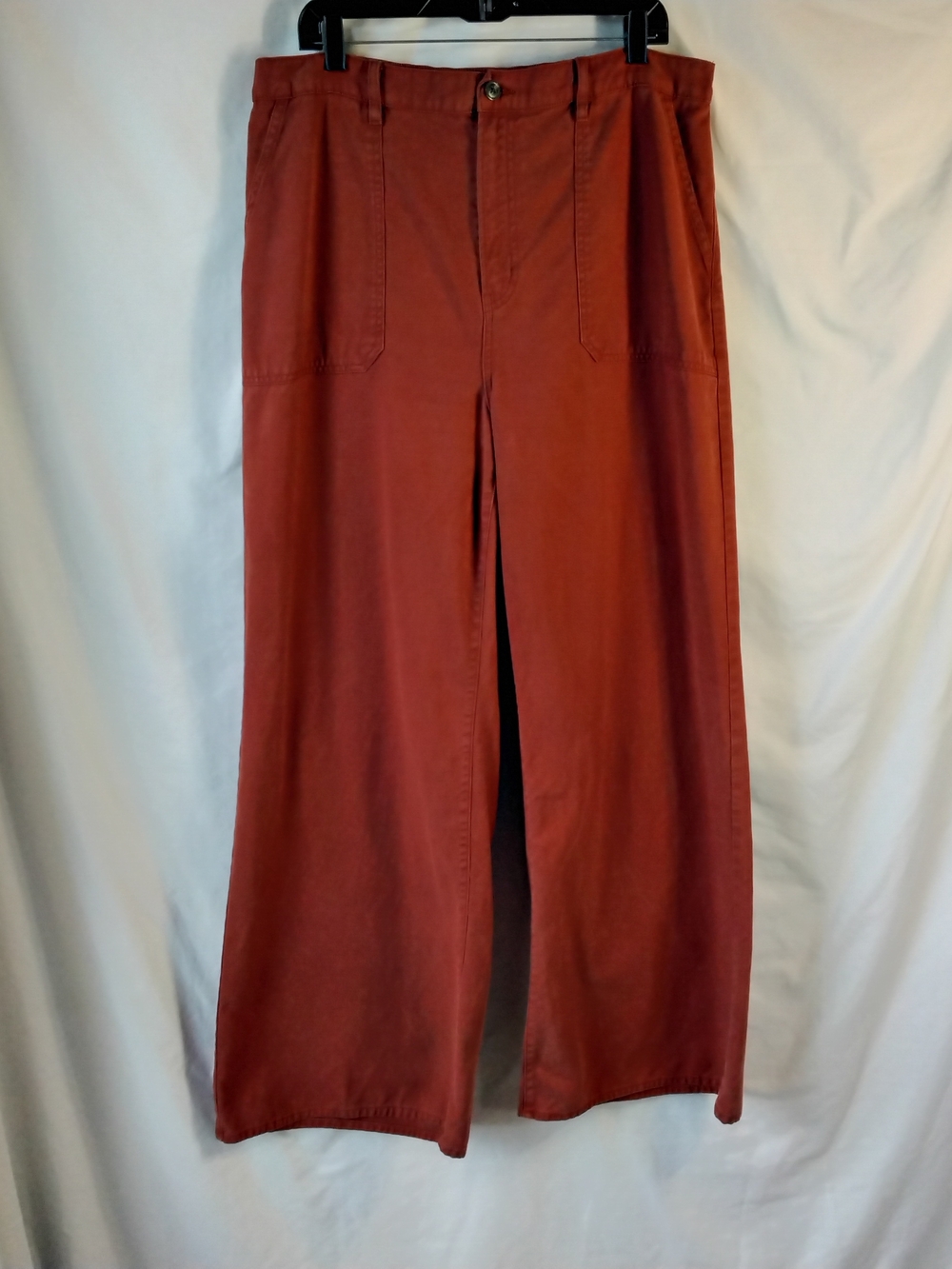a.n.a Women's Wide-Leg Chinos in Rust
